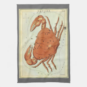 Krebs Krebs Vintage-Konstellation, Urania's Spiege Geschirrtuch