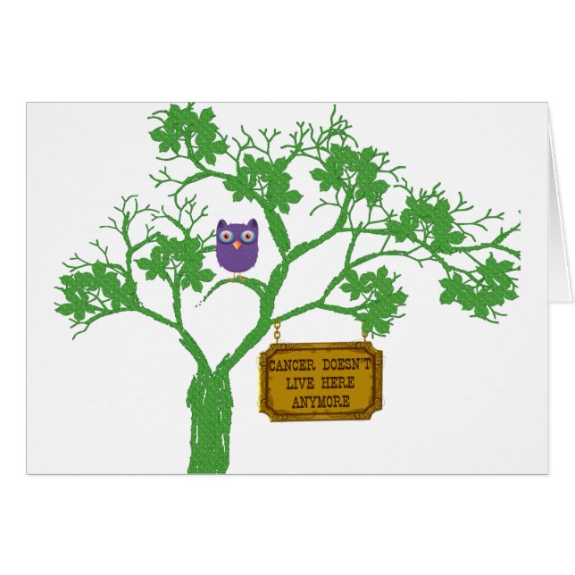 Krebs lebt nicht hier Bäume (Vorderseite (Horizontal))