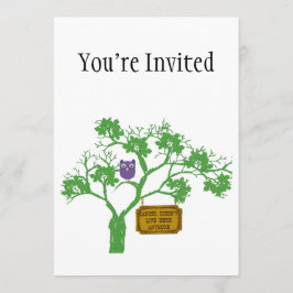 Krebs lebt nicht hier Bäume Einladung