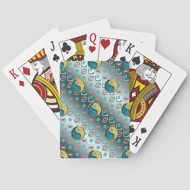 Krebs & Metallschlange Spielkarten (Rückseite)