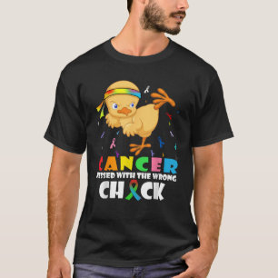 Krebs mit falschem Gefick-Funny-Cancer-Krieg T-Shirt