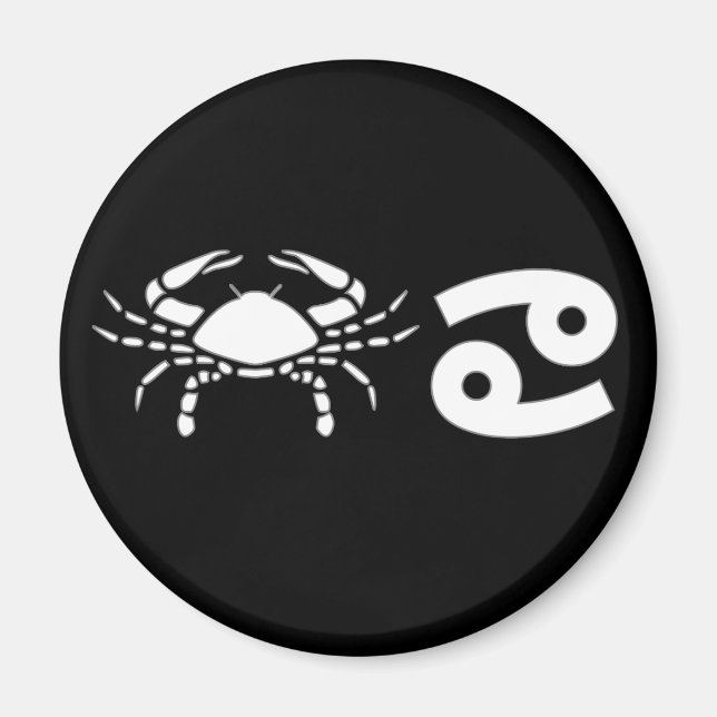 Krebs mit Symbol Magnet (Vorne)