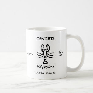 Krebs personalisiert kaffeetasse