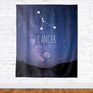 Krebs Personalisierte Astrologie Wandteppich