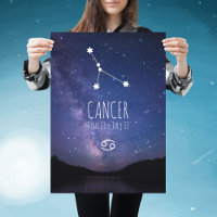 Krebs | Personalisiertes Zodiac-Sternbild-Poster