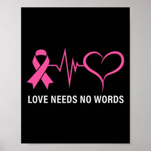 Krebs rosa Krebserkrankung Poster