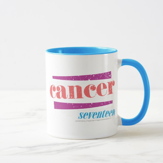 Krebs-Rosa Tasse (Rechts)