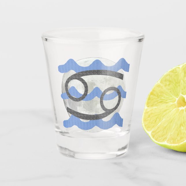 Krebs Schnapsglas (Vorderseite)