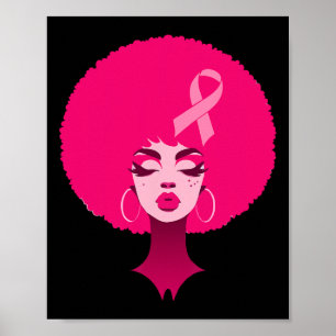 Krebs schwarz-afrikanische Frauen unterstützen Ros Poster