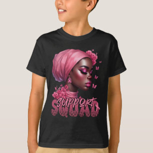 Krebs Schwarzes Frau-Shirt Unterstützungsgruppe Sc T-Shirt