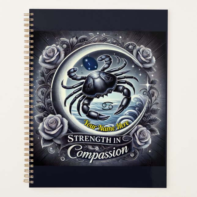 Krebs "Stärke in Mitgefühl" Planer (Vorderseite)