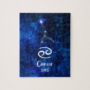 Krebs-Sternbild Blaue Galaxie Monogramm
