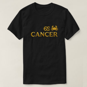 Krebs-Sternzeichen Goldfolie Elegant T-Shirt