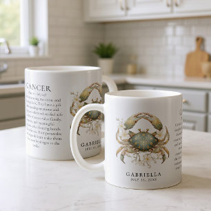 Krebs-Sternzeichen-Horoskop Persönliches Geschenk Kaffeetasse