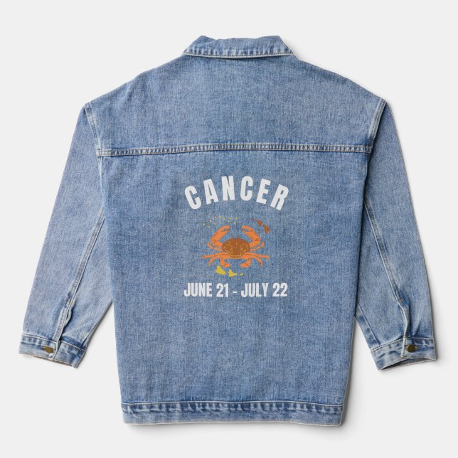 Krebs-Sternzeichen Jeansjacke (Rückseite)