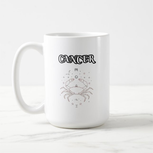 Krebs Sternzeichen Kaffeetasse (Links)