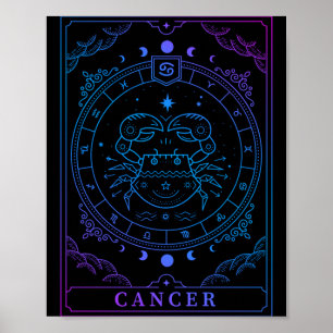 Krebs Tarotkarte Sternzeichen Horoskop Liebhaber M Poster