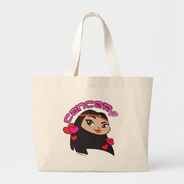 Krebs-Taschen-Tasche Jumbo Stoffbeutel (Vorne)