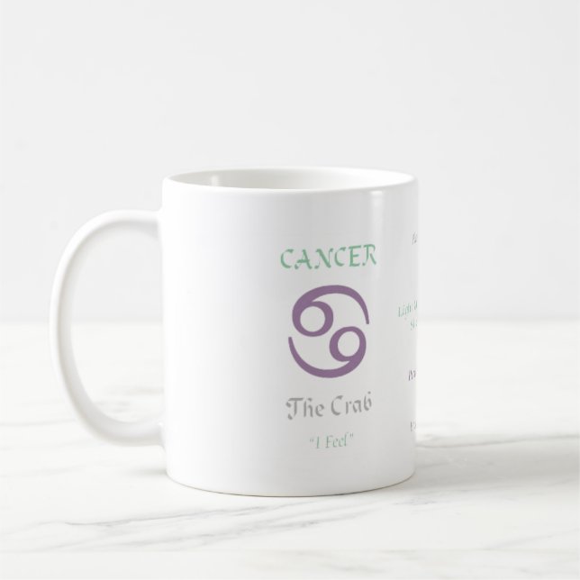 Krebs-Tasse Kaffeetasse (Links)