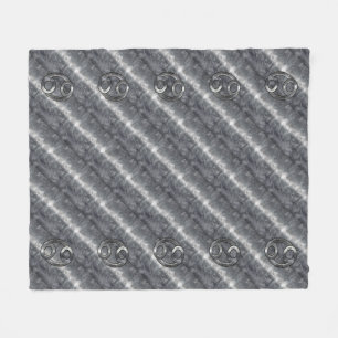 Krebs-Tierkreis-Symbol-industrielle Art Fleecedecke