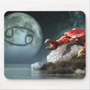 Krebs-Tierkreis-Symbol Mousepad
