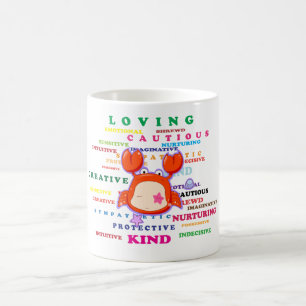 Krebs-Tierkreis-Zeichen-Merkmale Kaffeetasse