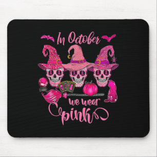Krebs tragen rosa Halloween-Kürbis Mousepad