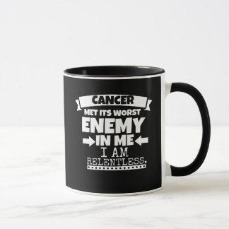 Krebs trifft seinen schlimmsten Feind Tasse