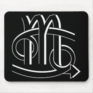 Krebs-u. Skorpions-Partner bw Mousepad