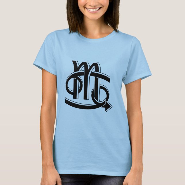 Krebs-u. Skorpions-Partner bw T-Shirt (Vorderseite)