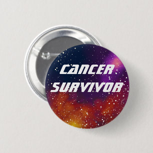 Krebs-Überlebend-kundengerechte Galaxie-Identitä Button