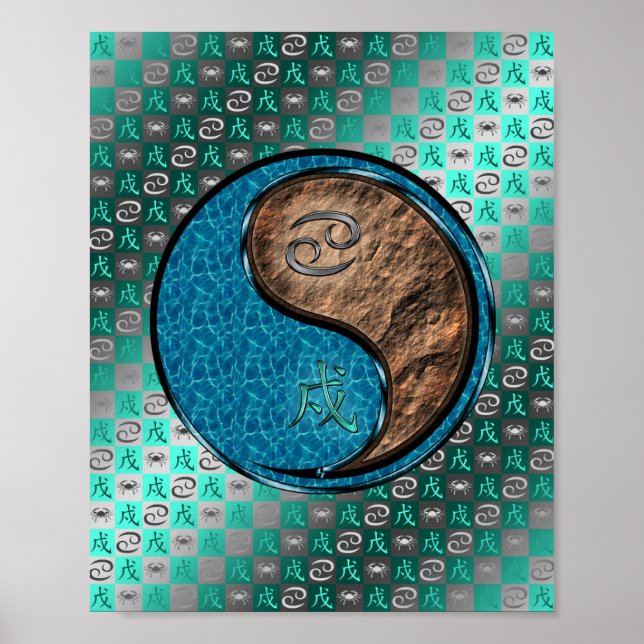 Krebs und Erdhund Poster (Vorne)