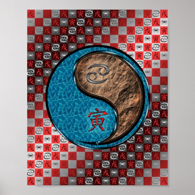 Krebs und Erdiger Poster (Vorne)