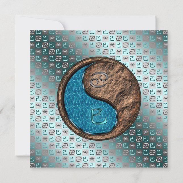 Krebs und Erdschlange Karte (Vorderseite)