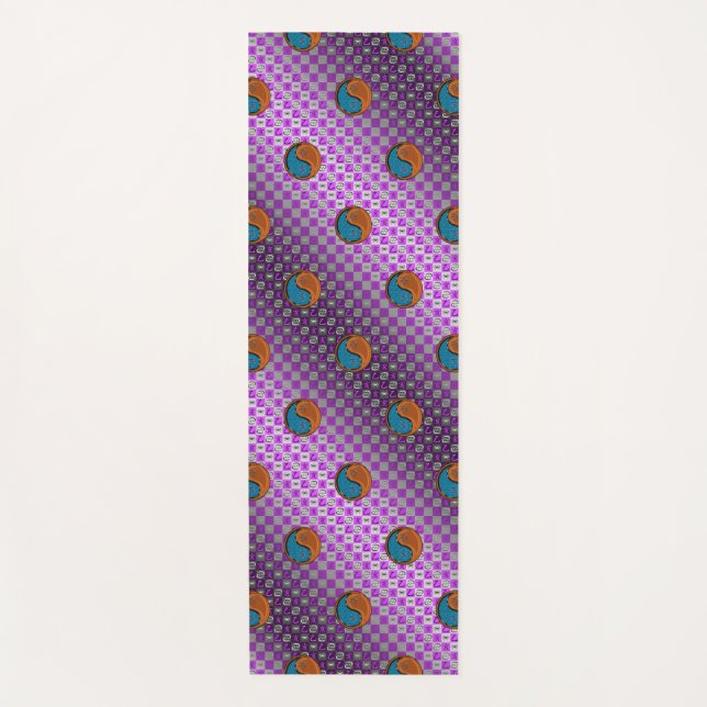 Krebs und Holzkohle Yogamatte (Vorderseite)