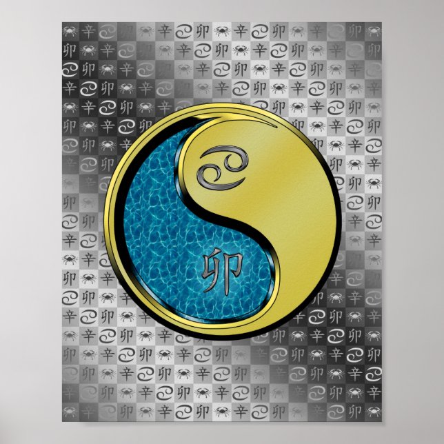 Krebs und Metallkaninchen Poster (Vorne)