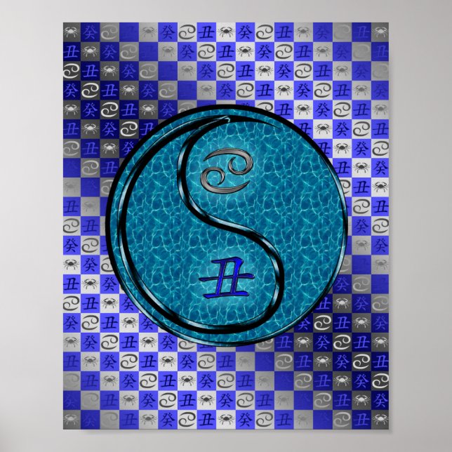 Krebs und Wasser Ox Poster (Vorne)