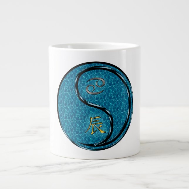Krebs & Wasser-Drache Jumbo-Tasse (Vorderseite)