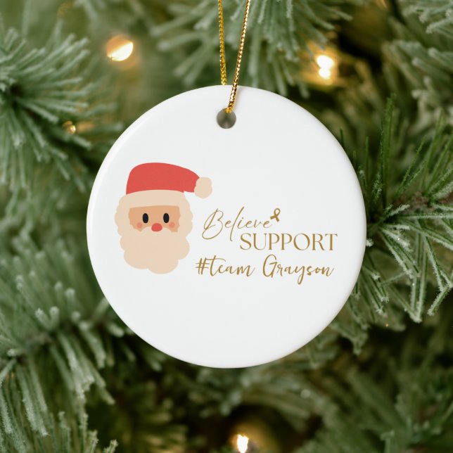 Krebs. Weihnachts Custom #team name Ornaments Keramik Ornament (Baum)