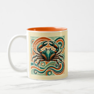 Krebs Zodiac Coffee Tasse Retro Design