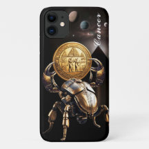 Krebs, Zodiac, Gold, Geburt, Design, hübsch