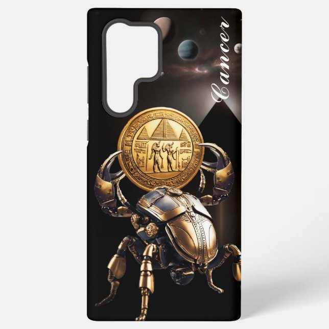 Krebs, Zodiac, Gold, Geburt, Design, hübsch Samsung Galaxy Hülle (Rückseite)