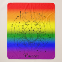 Krebs Zodiac LGBTQ Pride Rainbow Astrologie Design