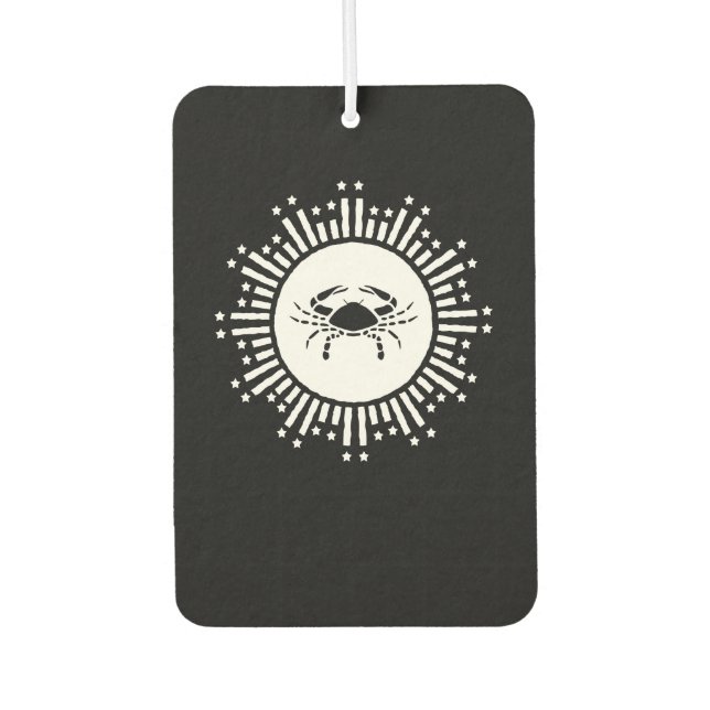 Krebs Zodiac Sign Crab Cosmic Sternexplosion Desig Autolufterfrischer (Vorderseite)