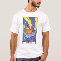 Krebs Zodiac Signieren Abstrakte Kunst Vintag