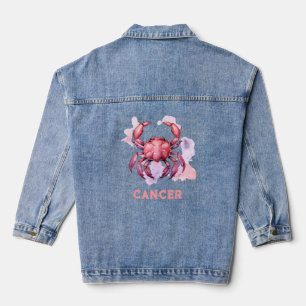 Krebs Zodiac signiert die Denim Jacket von Frauen Jeansjacke