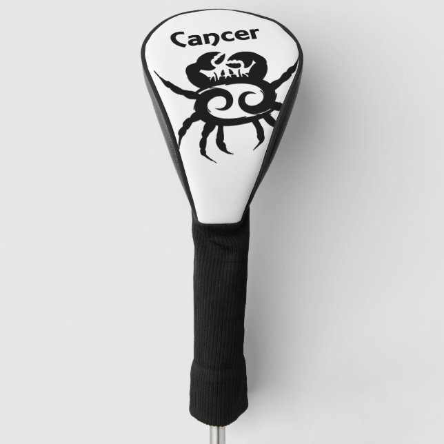 Krebs Zodiac-Symbol und Zeichen Golf Headcover (Vorderseite)