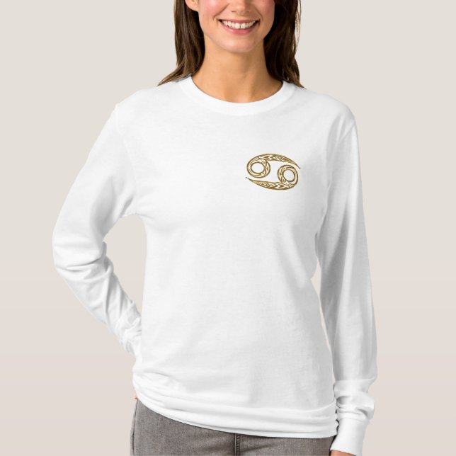 Krebs Zodiac - Tribal Gold T-Shirt (Vorderseite)