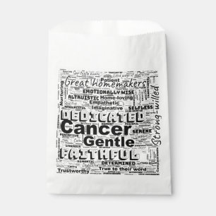 Krebs Zodiac Word Cloud Inspiration Geschenktütchen