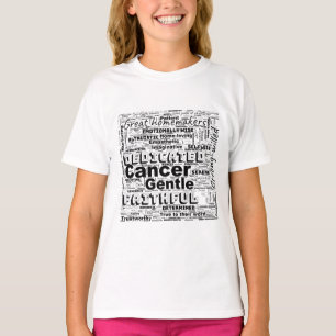 Krebs Zodiac Word Cloud Inspiration T-Shirt